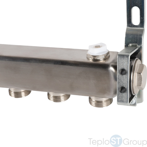 Rommer RMS-4401-000007 Rommer Коллектор из нержавеющей стали для радиаторной разводки 7 вых. - купить оптом с доставкой по России фото 3