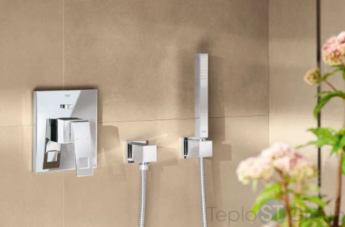 Смеситель для ванны с душем Grohe Eurocube 24062000 хром - купить с доставкой по России фото 3