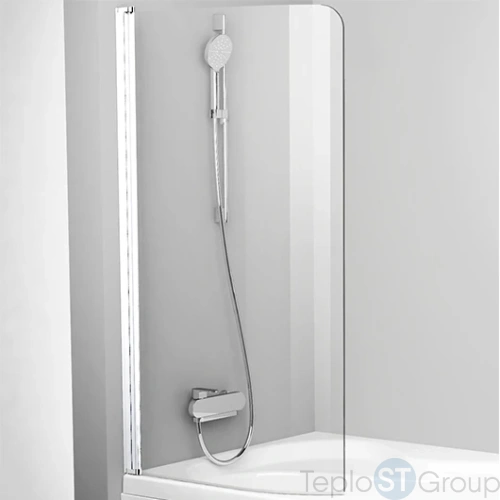 Шторка для ванны Ravak CVSK1 160/170 L 7QLS0100Y1 левая, профиль белый - купить оптом с доставкой по России фото 2