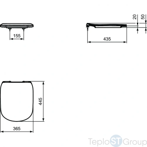 Комплект унитаза с инсталляцией Ideal Standard Tesi AquaBlade T386801 - купить с доставкой по России фото 3