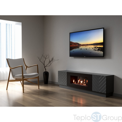 Тумба с биокамином Firelight BFP-P1700V графит - купить оптом с доставкой по России фото 6