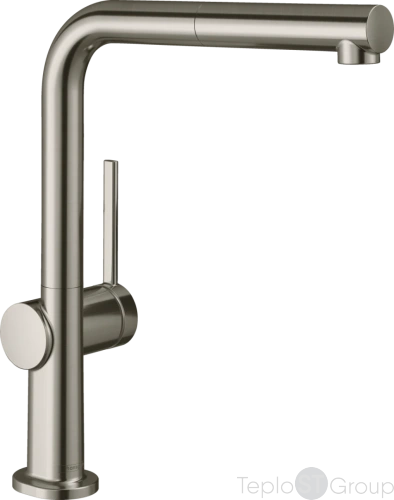 Смеситель для кухни Hansgrohe M54 Talis 270 с вытяжным душем сталь (72808800) - купить оптом у дилера TeploSTGroup по всей России ✅ ☎ 8 (800) 600-96-13