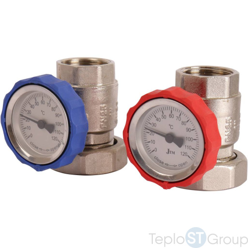 Насосная группа Rommer RDG-0002 с термостатическим смесительным клапаном (35-60С) 1 без насоса - купить оптом с доставкой по России фото 9