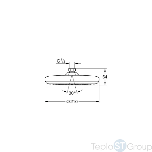 Верхний душ Grohe Tempesta 26408000 - купить оптом у дилера TeploSTGroup по всей России ✅ ☎ 8 (800) 600-96-13 фото 3