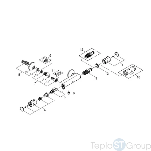 Термостатический смеситель для душа Grohe Grohtherm 800 34558000 - купить с доставкой по России фото 4