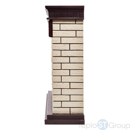 Портал Firelight Bricks 25 камень бежевый, шпон темный дуб - купить оптом с доставкой по России фото 5