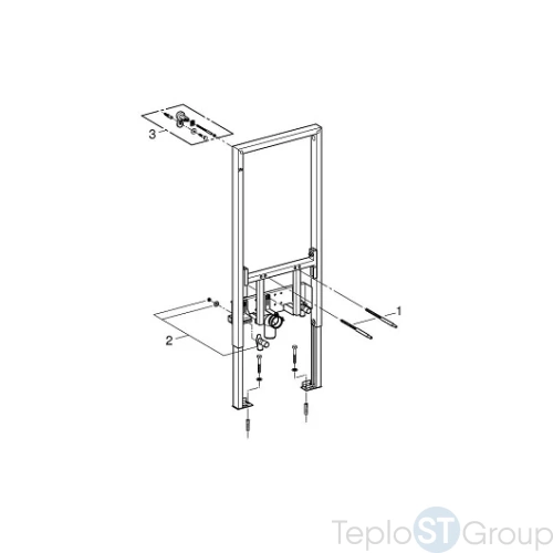 Инсталляция для биде Grohe Rapid SL 38553001 - купить с доставкой по России фото 2