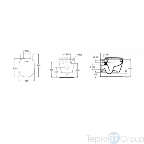 Унитаз подвесной с функцией биде Ideal Standard Connect E781901 - купить с доставкой по России фото 2