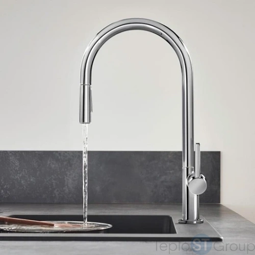 Смеситель для кухни с вытяжным душем Hansgrohe M54 Talis 210 72800000 - купить с доставкой по России фото 2