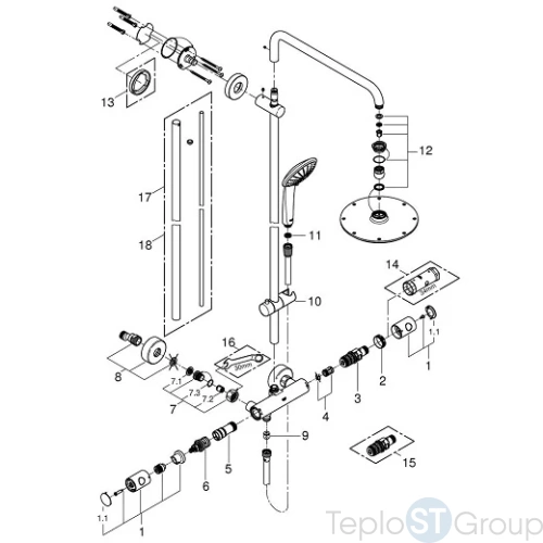 Душевая система Grohe Euphoria XXL System 210 27964000 - купить с доставкой по России фото 4