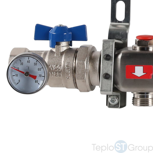 Rommer RMS-3210-000010 Rommer Коллектор из нержавеющей стали в сборе без расходомеров 10 вых. - купить оптом с доставкой по России фото 8