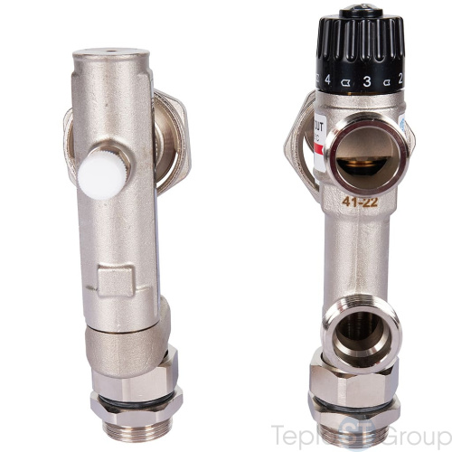 Stout SDG-0120-005010 Stout Насосно-смесительный узел с термостатическим клапаном 20-55°C, без насоса - купить оптом с доставкой по России фото 2