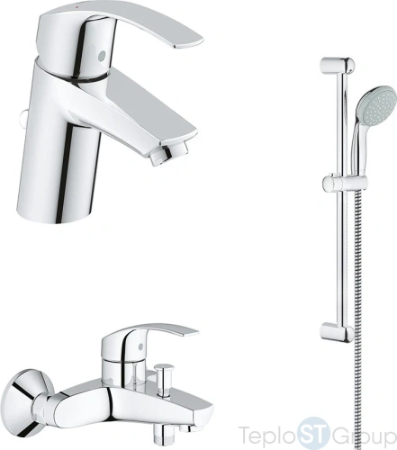 Набор смесителей для ванны Grohe Eurosmart 124446(33265002,33300002,27853000) - купить с доставкой по России