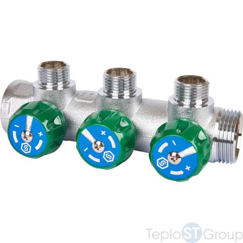 Stout SMB-6850-011203 коллектор регулирующий 1 , 3 отвода 1/2 - купить оптом с доставкой по России фото 5