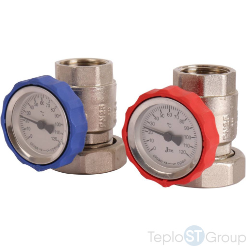 Насосная группа Rommer RDG-0002 с термостатическим смесительным клапаном (20-4С) 1 без насоса - купить оптом с доставкой по России фото 2