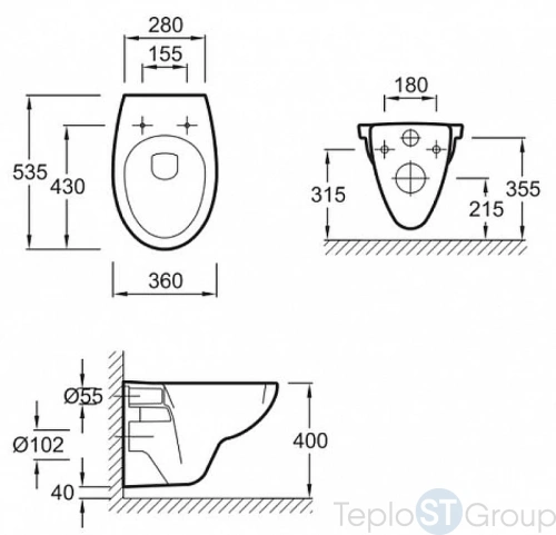 Унитаз c инсталляцией Jacob Delafon Patio Rimless E21739RU-00 сиденье дюропласт микролифт, клавиша хром - купить с доставкой по России фото 4