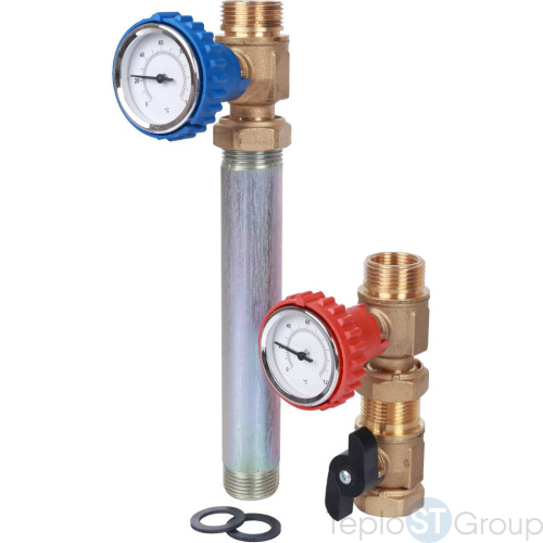 Stout SDG-0001 Насосная группа с прямым контуром 3/4" без насоса в теплоизоляции - купить оптом с доставкой по России фото 2