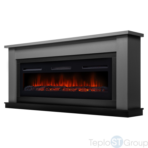 Каминокомплект:Очаг Electrolux Infinity EFP/P-1600ULS, портал Canto Long графит, черный - купить оптом с доставкой по России фото 2