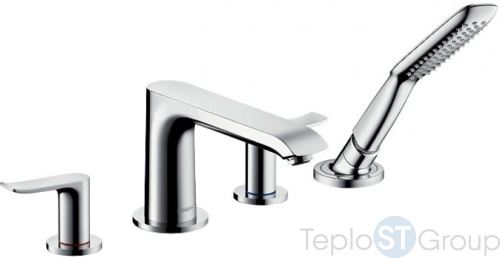 Смеситель Hansgrohe Metris 31442000 на борт ванны - купить с доставкой по России