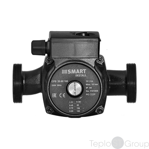 Насос циркуляционный Smart Install CPS 32-80 180мм 180Вт 1x230В 50Гц с гайками - купить с доставкой по России