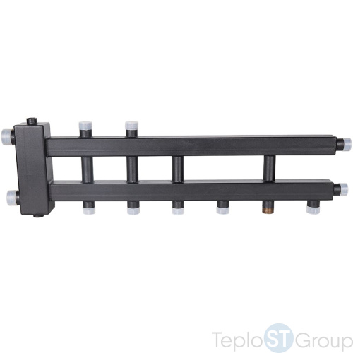 Rommer RDG-0060-024035 Rommer Коллектор (дублер компакт) с гидроразделителем на 3+1+1 контура до 60 кВт - купить с доставкой по России