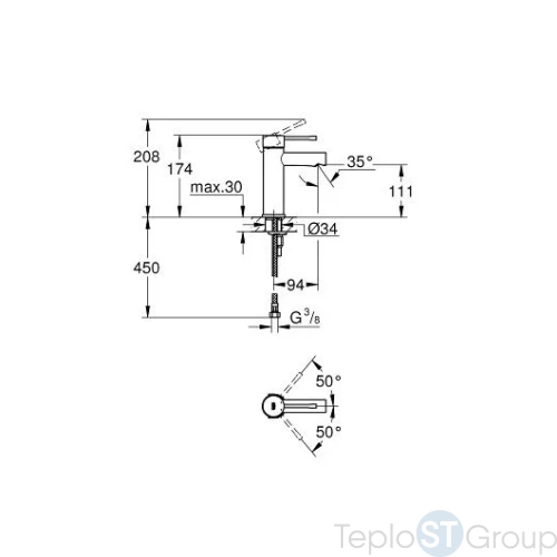 Смеситель для раковины Grohe Essence 34294001 - купить оптом у дилера TeploSTGroup по всей России ✅ ☎ 8 (800) 600-96-13 фото 3