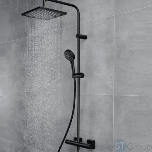 Душевая система с термостатом Hansgrohe Vernis Shape Showerpipe 240 26427670 - купить с доставкой по России фото 4