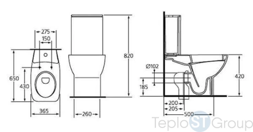 Чаша унитаза Ideal Standard Cantica T317861 - купить с доставкой по России фото 3