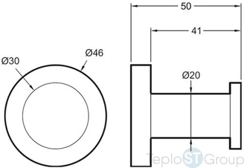 Крючок Jacob Delafon Classique E77826-CP - купить оптом у дилера TeploSTGroup по всей России ✅ ☎ 8 (800) 600-96-13 фото 2