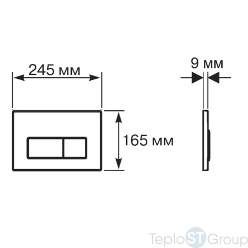 Панель смыва Aquatek Slim KDI-0000026 черный матовый - купить оптом у дилера TeploSTGroup по всей России ✅ ☎ 8 (800) 600-96-13 фото 3