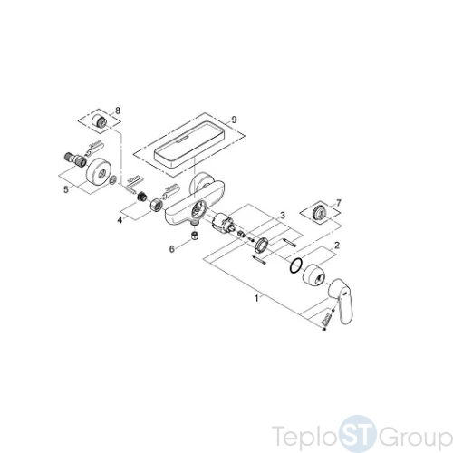 Смеситель для душа Grohe Eurosmart Cosmopolitan 32837000 - купить с доставкой по России фото 4