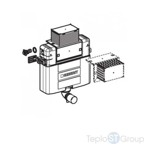 Скрытый бачок GEBERIT Omega 82 109.043.00.1 - купить с доставкой по России фото 2