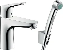 Смеситель для раковины Hansgrohe Focus 31927000 с гигиеническим душем - купить оптом у дилера TeploSTGroup по всей России ✅ ☎ 8 (800) 600-96-13