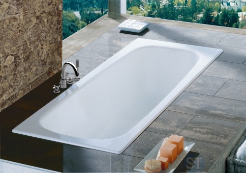 Чугунная ванна Roca Malibu 160x75 231060000 без ручек -  с антискользящим покрытием фото 3