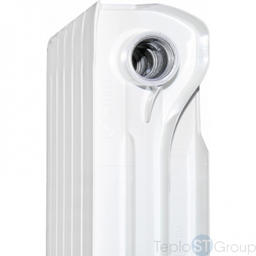 Радиатор алюминиевый боковое подключение 5 секций (белый RAL 9016)STOUT VEGA 500 фото 5