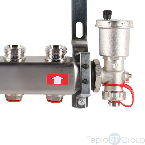Rommer RMS-3210-000005 Rommer Коллектор из нержавеющей стали в сборе без расходомеров 5 вых. - купить оптом с доставкой по России фото 4