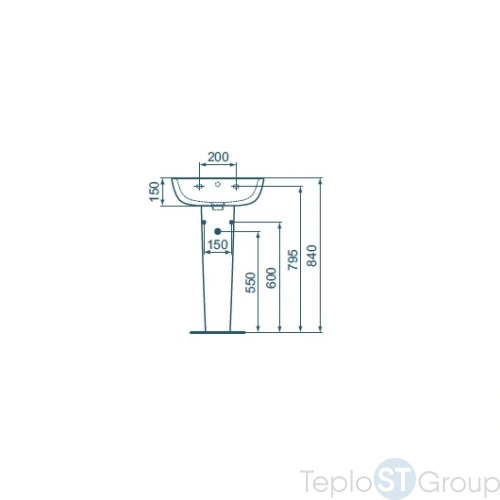 Пьедестал для раковины Ideal Standard Esedra T283901 - купить оптом с доставкой по России фото 2
