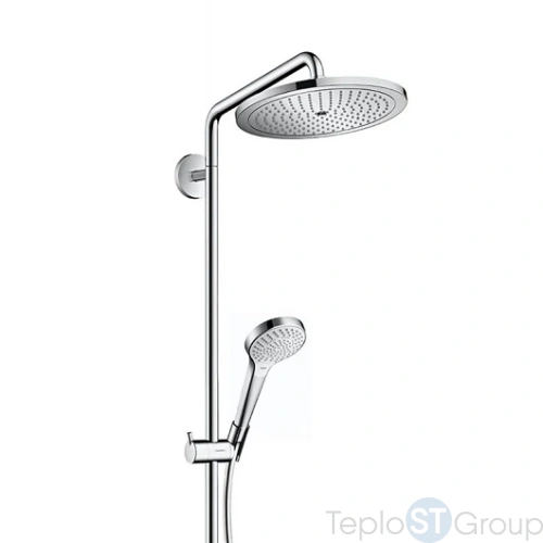 Душевая стойка Hansgrohe Croma Select S 26791000, 280 1jet с однорычажным смесителем, хром - купить с доставкой по России фото 2