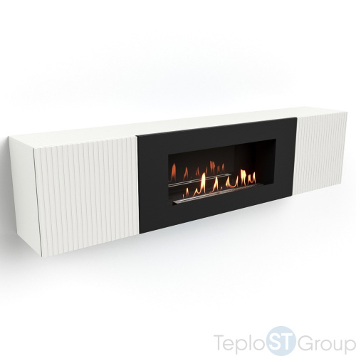 Тумба с биокамином Firelight BFP-P1700L белая - купить оптом с доставкой по России