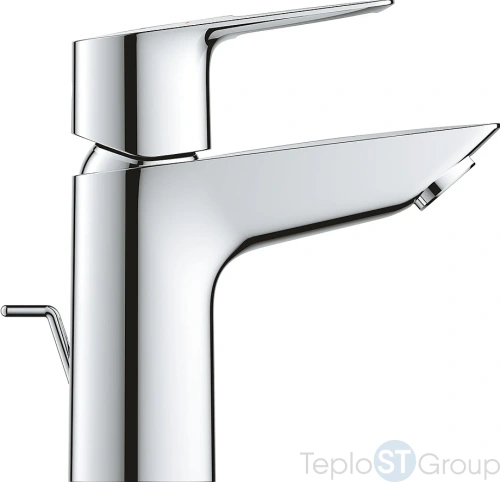 Смеситель для раковины Grohe BauLoop 23335001 с донным клапаном, хром - купить оптом у дилера TeploSTGroup по всей России ✅ ☎ 8 (800) 600-96-13 фото 2