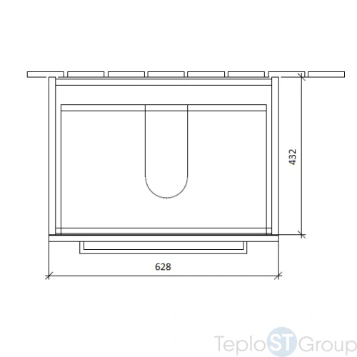 Тумба под раковину Villeroy&Boch Avento 630 x 514 x 452 mm A89000B4 - купить с доставкой по России фото 4