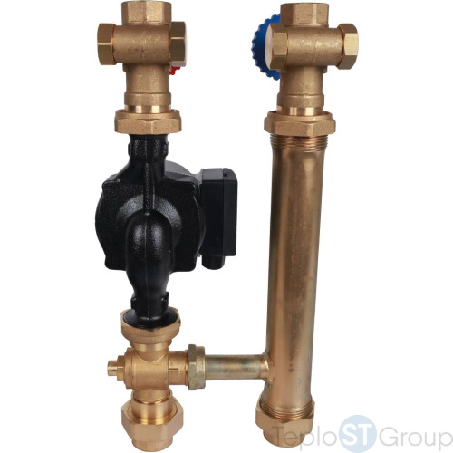 Stout SDG-0014 Насосная группа для твердотопливных котлов 1" с насосом Grundfos UPSO 25-65 в теплоизоляции - купить с доставкой по России фото 14