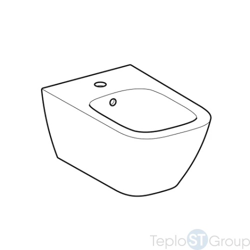 Биде подвесное Geberit Smyle Square 500.209.01.1 - купить оптом с доставкой по России фото 4