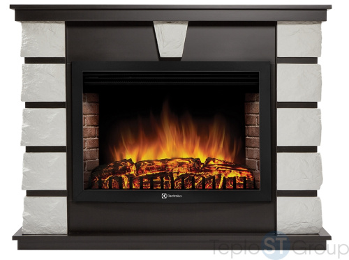 Портал Firelight Excalibur 30 камень белый, шпон венге - купить оптом с доставкой по России