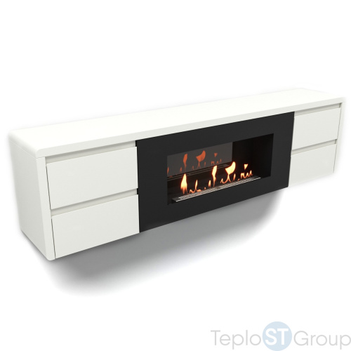 Тумба с биокамином Firelight BFP/P-1700 lux белая - купить оптом с доставкой по России фото 8
