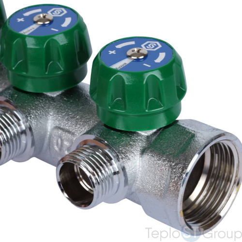 Stout SMB-6850-011204 коллектор регулирующий 1 , 4 отвода 1/2 - купить оптом с доставкой по России фото 7