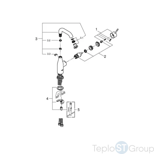 Смеситель для раковины Grohe Essence 23463001 - купить с доставкой по России фото 4