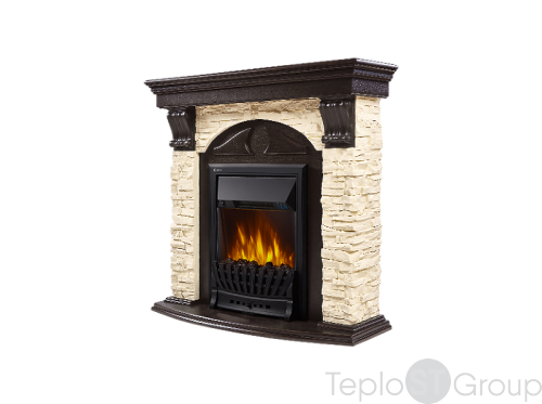 Портал Firelight Torre Classic камень слоновая кость, шпон венге фото 2