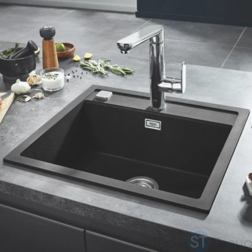 Мойка кухонная Grohe K700U 31651AP0 черный гранит - купить оптом с доставкой по России фото 2