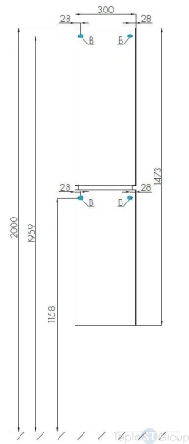 Шкаф-коллона Акватон Скай 1A238603SY01R правый - купить оптом с доставкой по России фото 3